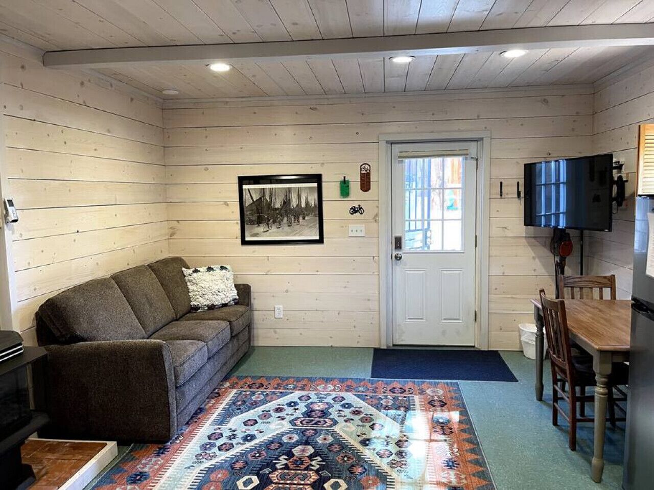 TV connectée, cheminée