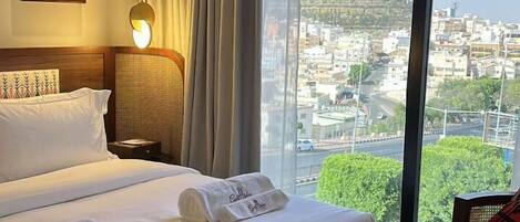 Una cassaforte in camera, tende oscuranti, Wi-Fi gratuito