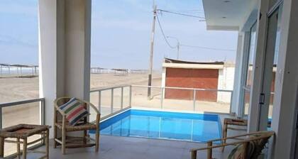 VISTAMAR Beach House with Pool, first row.