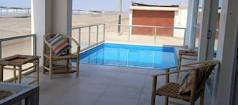 VISTAMAR Beach House with Pool, first row.