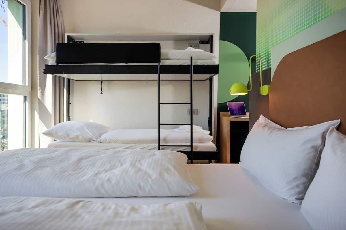 Standard Quadruple Room | Desk, laptop workspace, soundproofing, iron/ironing board