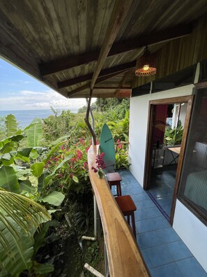 Panoramic Double Room, 1 Bedroom, Ocean View | Laptop workspace, free WiFi, bed sheets - The Chorotega Arte y Sol Hotel (Cóbano)