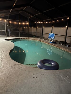 A heated pool