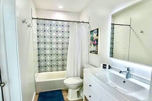Hair dryer, towels