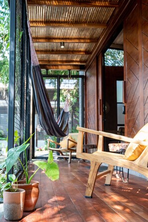 Habitación Deluxe doble | Terraza o patio