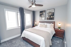 2 bedrooms, iron/ironing board, WiFi, bed sheets