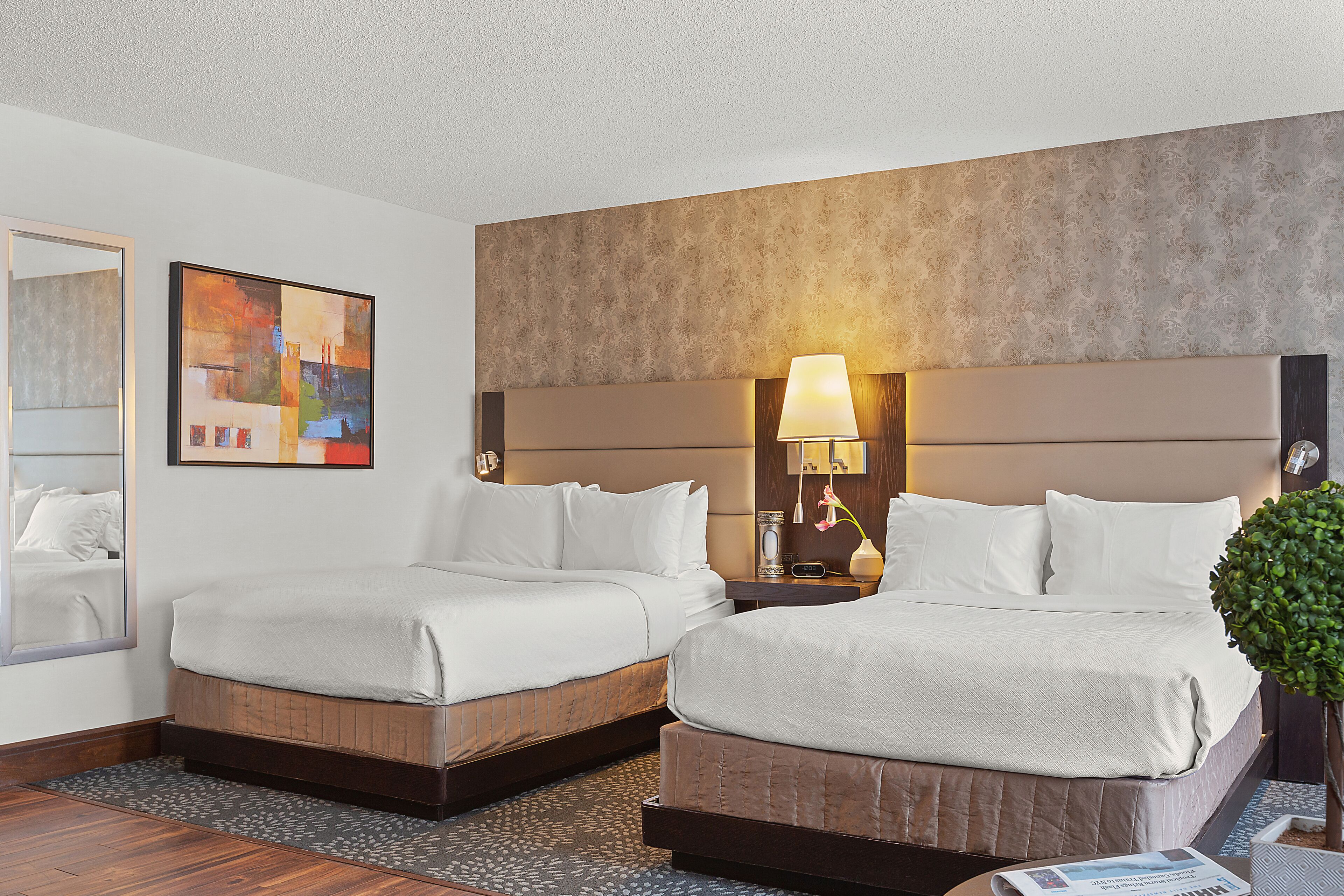 Camera Basic, 2 letti matrimoniali | Biancheria da letto di alta qualità, copriletto in piuma