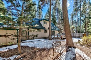 House, 3 Bedrooms | Property grounds - 1207s Cabin In The Pines 3 Bedroom Chalet by RedAwning (South Lake Tahoe)