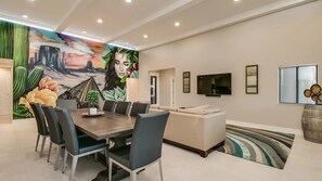 Studio (4 Bedrooms) | Living area | Table tennis - Luxe 4 Bdrm W/pool and Spa on Golf Course Lot! (Fountain Hills)