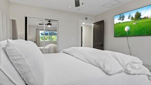 3 bedrooms, bed sheets