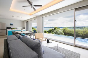 40-inch flat-screen TV with digital channels, TV