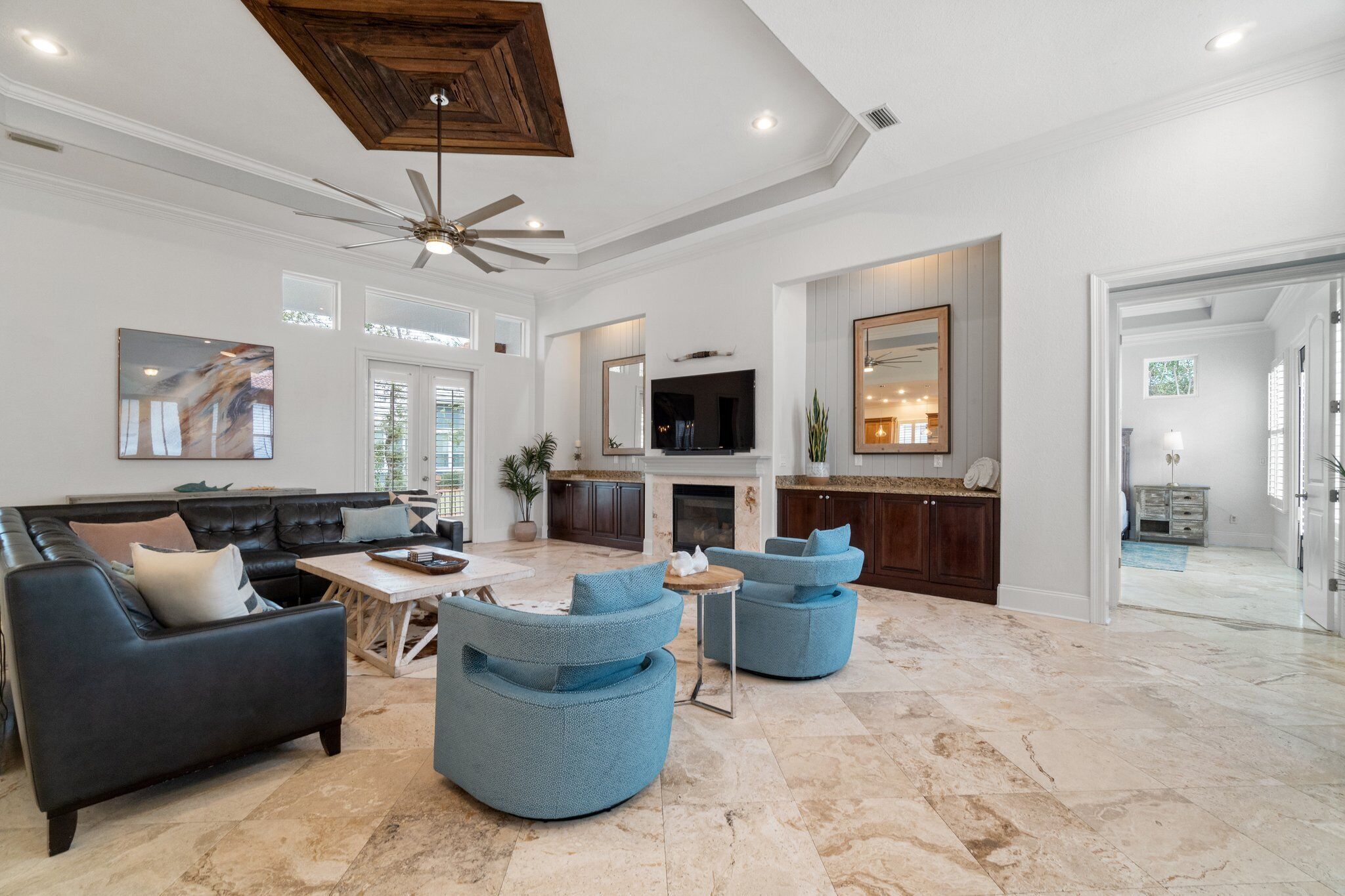 Smart TV, video games, music library, video library