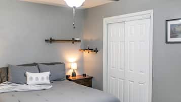 2 bedrooms, iron/ironing board, travel crib, free WiFi