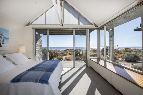 Master King Bedroom looking out to see