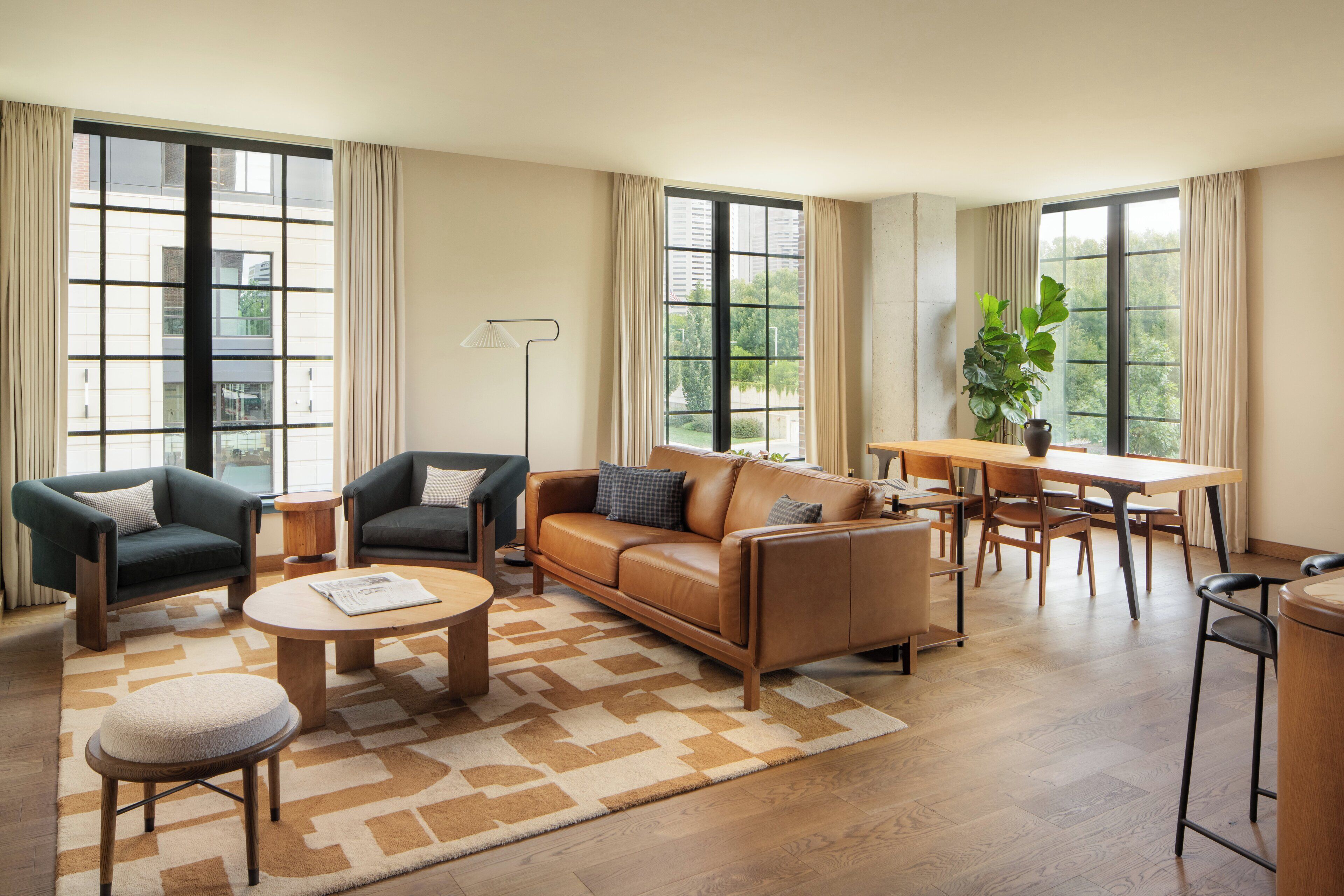 Apartment, 1 King-Bett | Wohnbereich