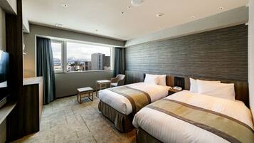 Camera Deluxe con 2 letti singoli, non fumatori | Biancheria da letto di alta qualità, copriletto in piuma