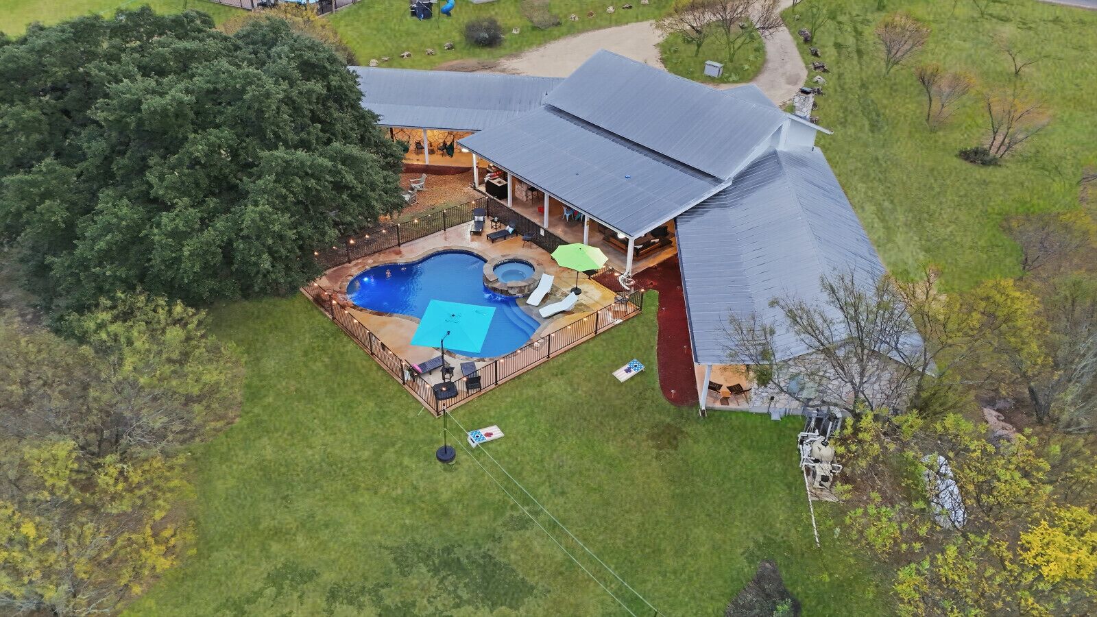Bird`s eye view of the home