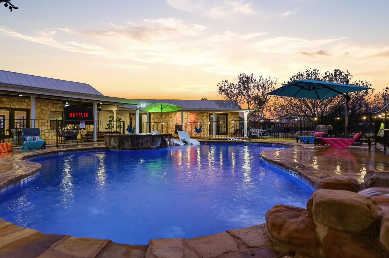 Una piscina climatizada