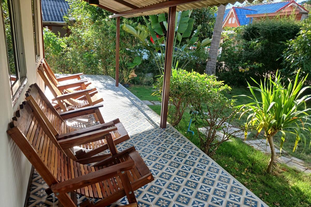 Bangalô família | Terraço/pátio