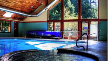 Indoor pool, a heated pool