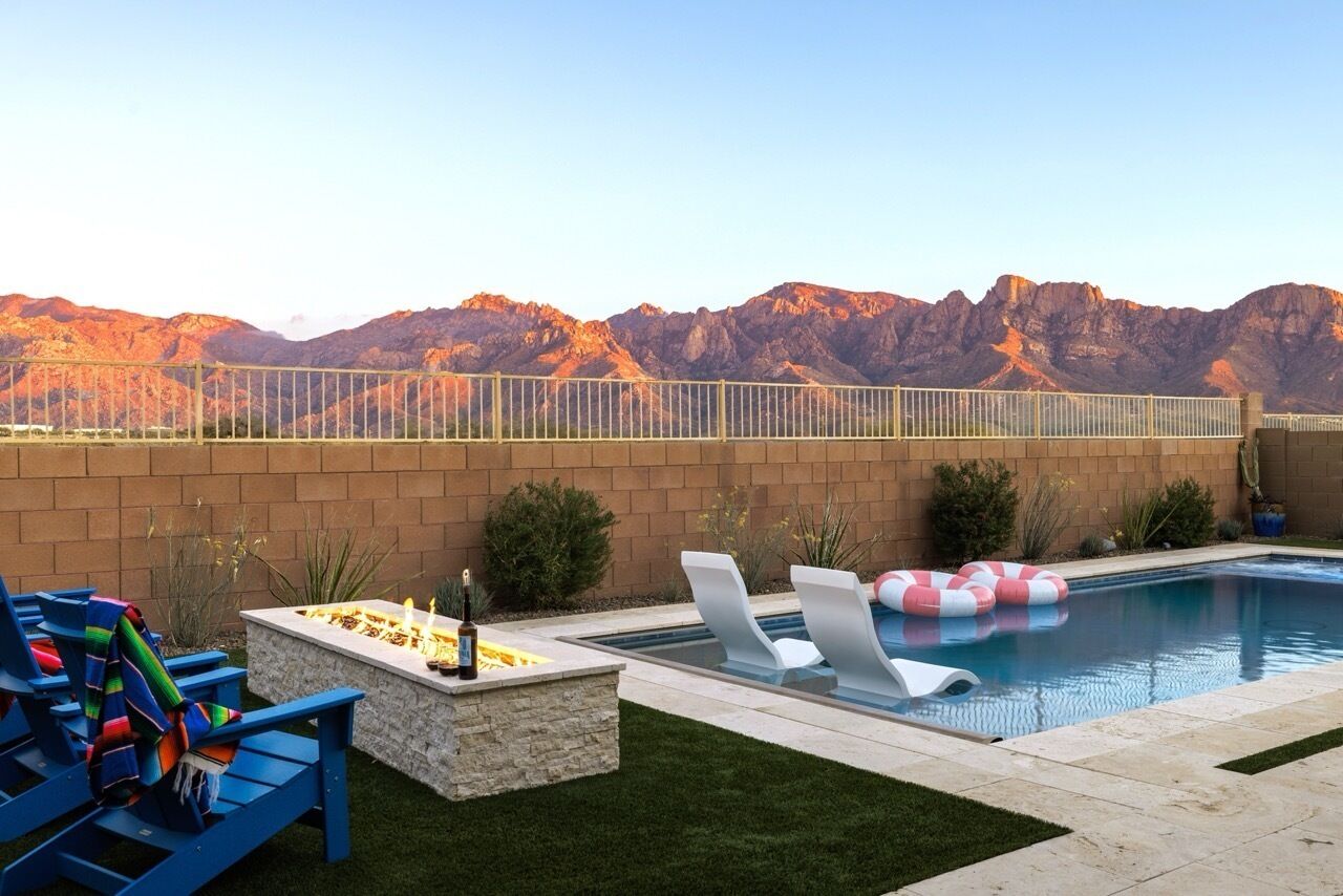 Saltwater pool can be heated for an additional fee. No charge for spa heat!