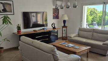 TV connectée, cheminée
