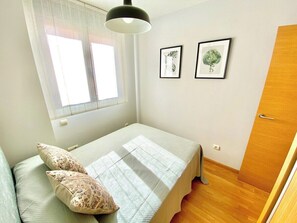 2 bedrooms, iron/ironing board, travel crib, WiFi