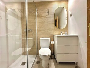 Shower, hair dryer