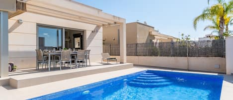 Una piscina riscaldata