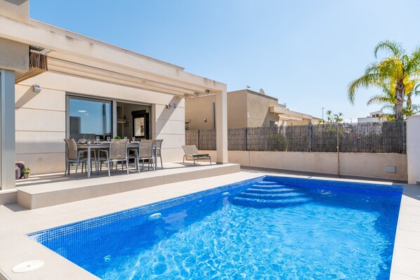 Una piscina climatizada