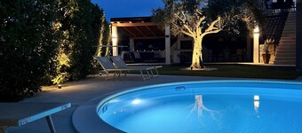 Dream vacation apartment with large heated pool and beautiful garden