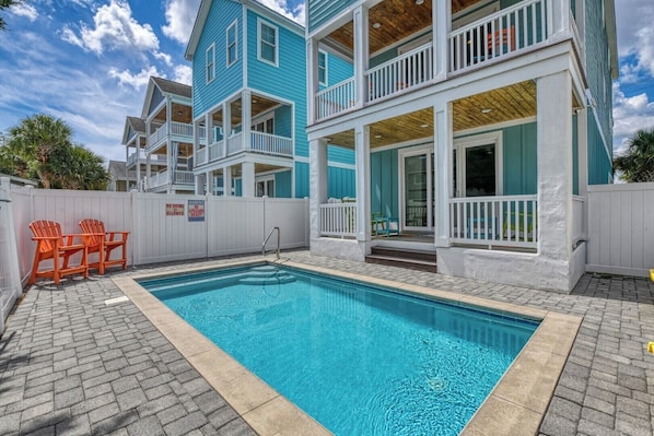 A heated pool