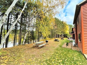 Outdoor dining - Red Pines - Elk Lake Condo #4 (Phillips)