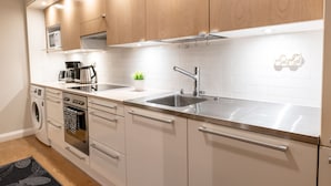 Leilighet – city | Eget kjøkken | Kaffetrakter/tekoker, kjøleskap, mikrobølgeovn og ovn