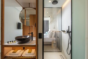 Shower, designer toiletries, hair dryer, bathrobes - Sensus Experience by Lavris  (Hersonissos)