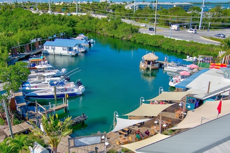 Front of property. Aqua Lodges at Hurricane Hole Marina