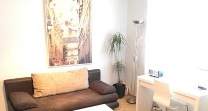 1-room apartment near the trade fair and old town for 1-3 people