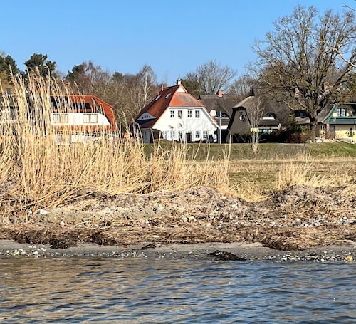 Haus Boddenkieker 1 Rügen Mönchgut Terrasse mit tollem Meerblick, Göhren, Sellin