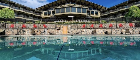 Indoor pool, outdoor pool