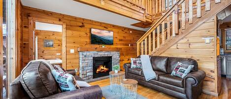 Smart-TV, Kamin, Videospiele, Arbeitsbereiche