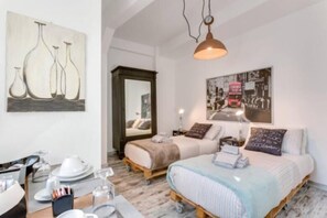 Chambre Double ou avec lits jumeaux, salle de bains attenante