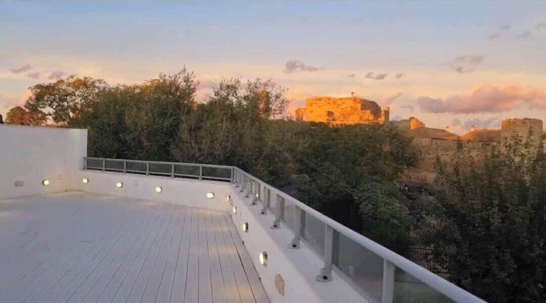 Roof top terrace access when booking all 3 apartments or rent for an event 