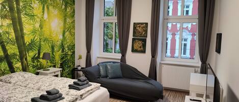 1 sovrum, strykjärn/strykbräda, gratis wi-fi och sängkläder