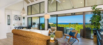 Upscale comfort at Punahele B304, looking at the Pacific ocean beyond the Kona Golf Course