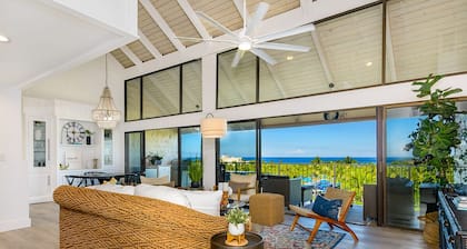 Upscale comfort at Punahele B304, looking at the Pacific ocean beyond the Kona Golf Course