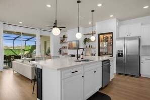 Fridge, microwave, oven, stovetop - 5 Bedrooms/ 4.5 Bathrooms/ Solterra (7565 OS) (Davenport)