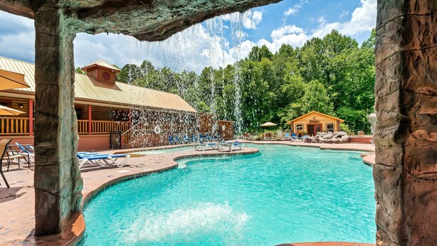 Outdoor pool - Family Friendly Cabin, Mountain Views, Easy Roads, Pool, Hot Tub, Game Room (Gatlinburg)