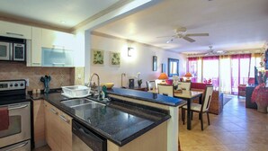 Private kitchen - 2-bed Apt by Beach in St. Lawrence Gap (Saint Lawrence Gap)
