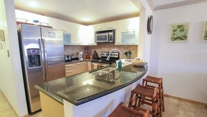 Private kitchen - 2-bed Apt by Beach in St. Lawrence Gap (Saint Lawrence Gap)