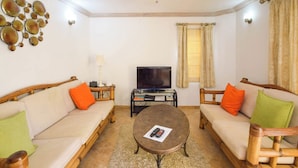 Living area - Casual St. Lawrence Gap apt near beach - Terraces 104 (Saint Lawrence Gap)